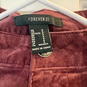 Forever 21 Deep Red Outerwear